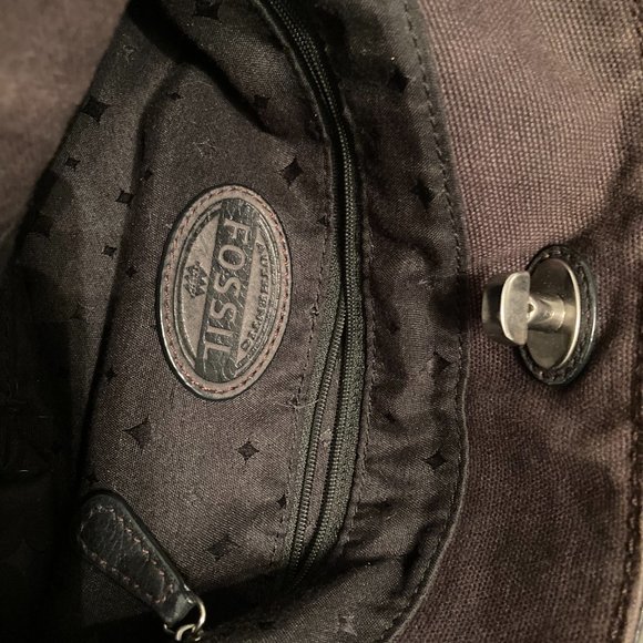 Black Leather Fossil Purse - Picture 6 of 9